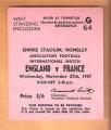 ENGLAND v FRANCE