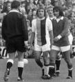 Palace's Steve Kember confronts ref Jack Taylor with Denis Law and George Best in support.